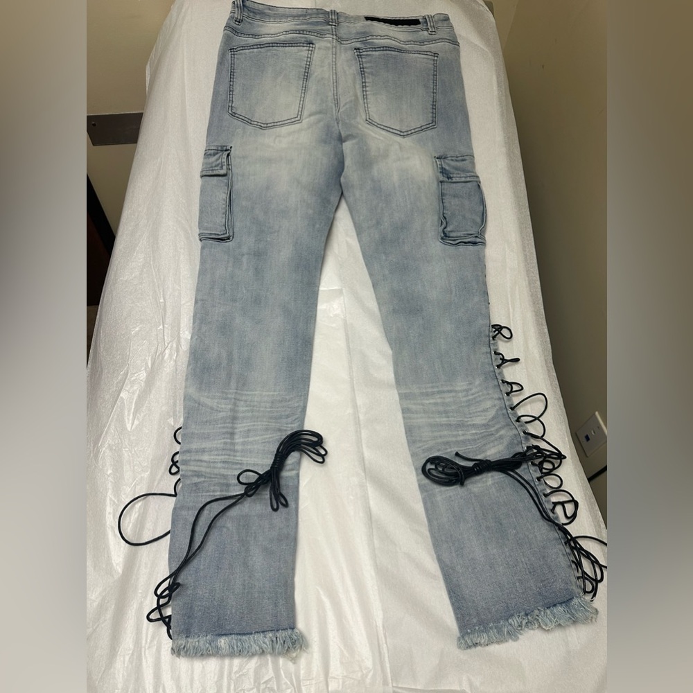 Nwt; ROCKSTAR ORIGINAL Men's Honor Stacked Flare Jean - Picture 3 of 12